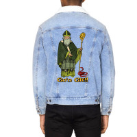 Funny St Patricks Day Funny Gon Git St Patrick Unisex Sherpa-lined Denim Jacket | Artistshot