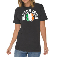 Boston Four Leaf Clover St.patrick Vintage T-shirt | Artistshot