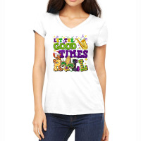 Let The Good Times Roll Women's V-neck T-shirt | Artistshot