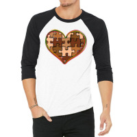 Melanin Skin Tone Heart Black History 3/4 Sleeve Shirt | Artistshot