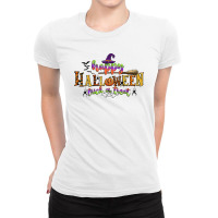 Happy Halloween Trick Or Treat Ladies Fitted T-shirt | Artistshot