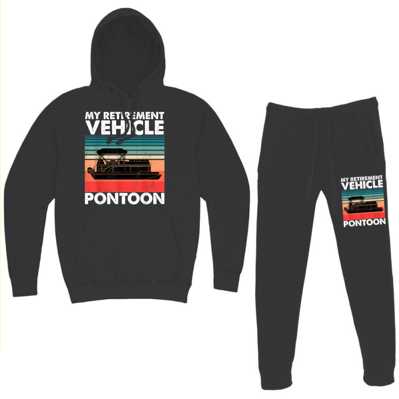 Funny Pontoon Boat My Retirement Vehicle Boating Gifts Idea T Shirt Hoodie & Jogger Set | Artistshot