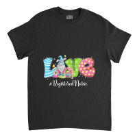 Funny Gnome Bunny Love Registered Nurse Easter Christians Classic T-shirt | Artistshot