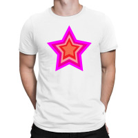 Lightning Star Red Star Orange Star Yellow Star Peach Star Teal Star T-shirt | Artistshot