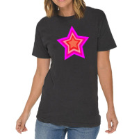 Lightning Star Red Star Orange Star Yellow Star Peach Star Teal Star Vintage T-shirt | Artistshot