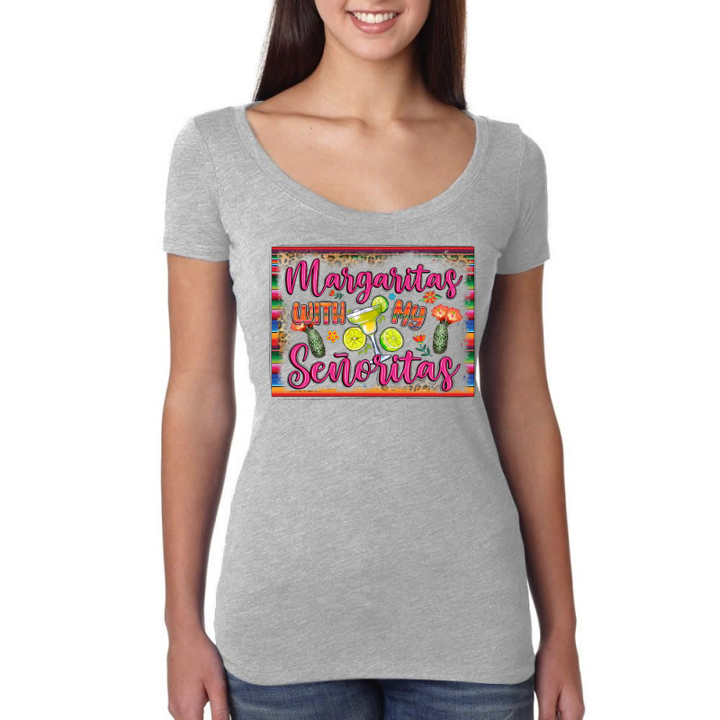 Margaritas With My Senoritas Women's Triblend Scoop T-shirt by LillyAllenDesigns | Artistshot