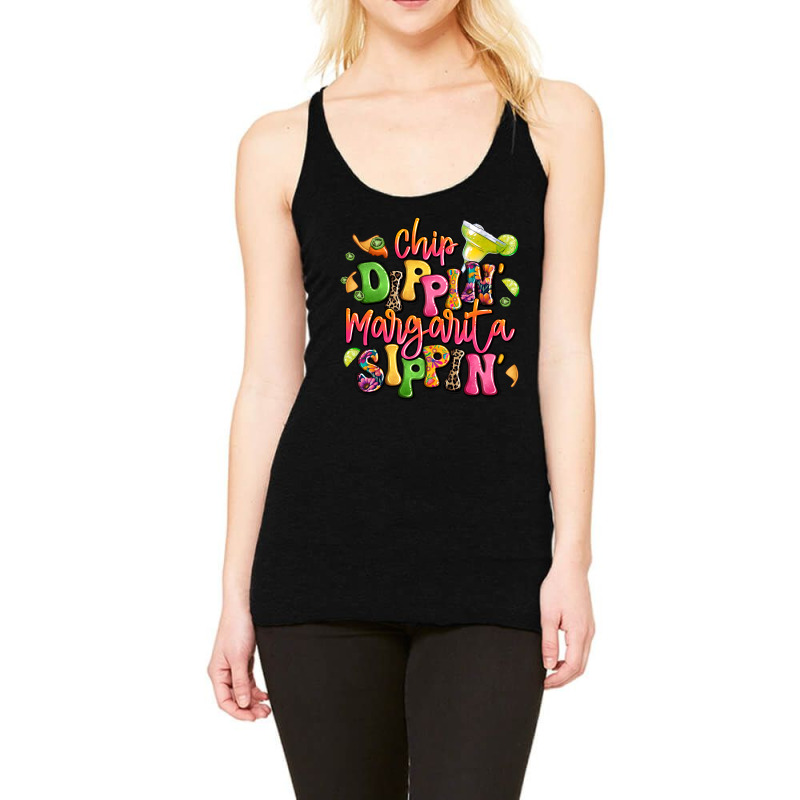 Chip Dippin' Margarita Sippin' Racerback Tank by LillyAllenDesigns | Artistshot