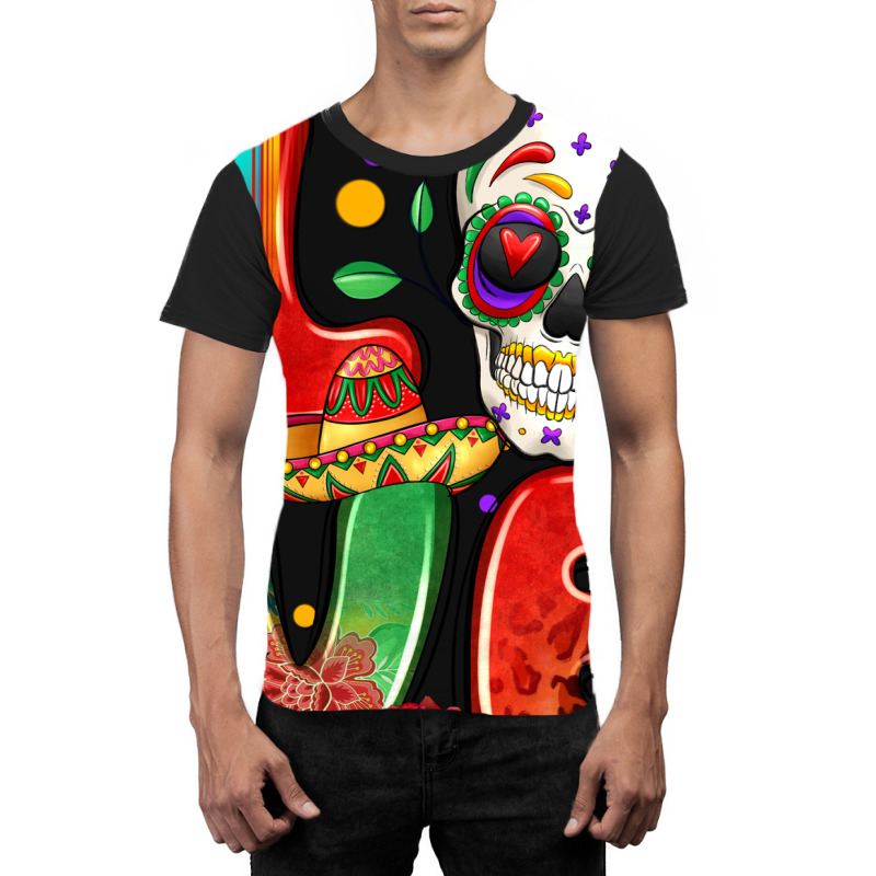 Cinco De Mayo Love Graphic T-shirt by LillyAllenDesigns | Artistshot