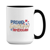 Proud Southern American 15 Oz Coffee Mug | Artistshot