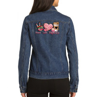 Peace Love Chismecito Ladies Denim Jacket | Artistshot