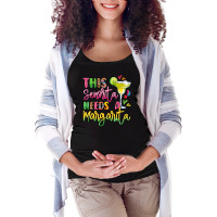 This Senorita Needs A Margarita Maternity Scoop Neck T-shirt | Artistshot