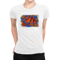 Basketball Background Ladies Fitted T-shirt | Artistshot