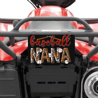 Baseball Nana With Leopard Atv License Plate | Artistshot