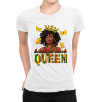 Beautiful Black Queen Ladies Fitted T-shirt | Artistshot