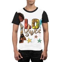 Afro Woman Loc Queen Graphic T-shirt | Artistshot