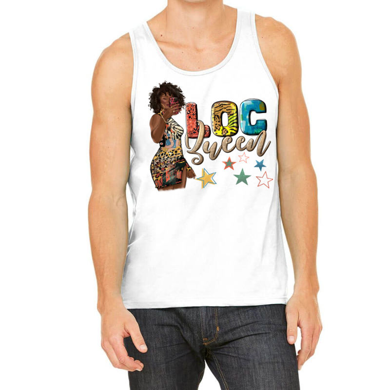 Afro Woman Loc Queen Tank Top by texasbilliewilder | Artistshot