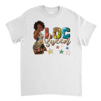 Afro Woman Loc Queen Classic T-shirt | Artistshot