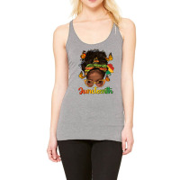 Afro Messy Bun Juneteenth Racerback Tank | Artistshot