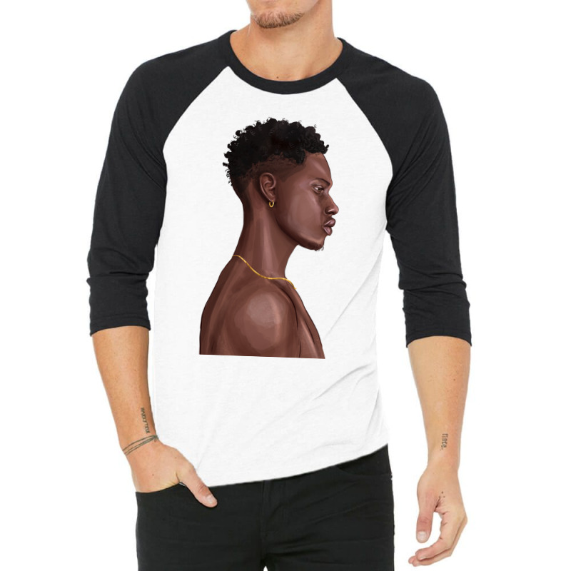 Afro Black Man 3/4 Sleeve Shirt by texasbilliewilder | Artistshot