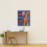 Make America Cowboy Again Portrait Canvas Print | Artistshot