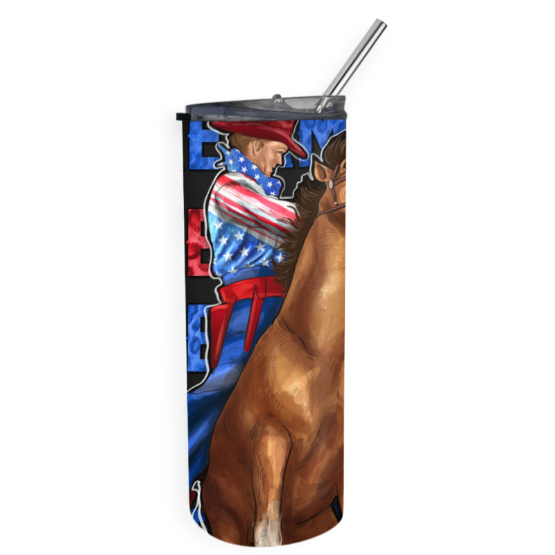 Make America Cowboy Again Skinny Tumbler | Artistshot