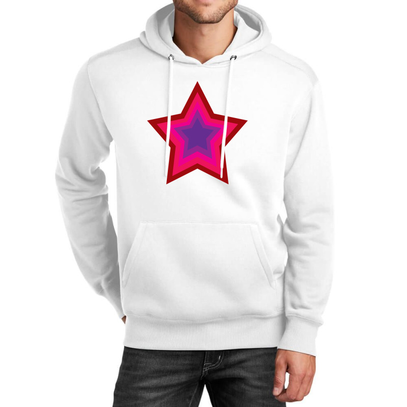 Lightning Star Red Star Orange Star Yellow Star Peach Star Teal Star Unisex Hoodie by Terasshot | Artistshot