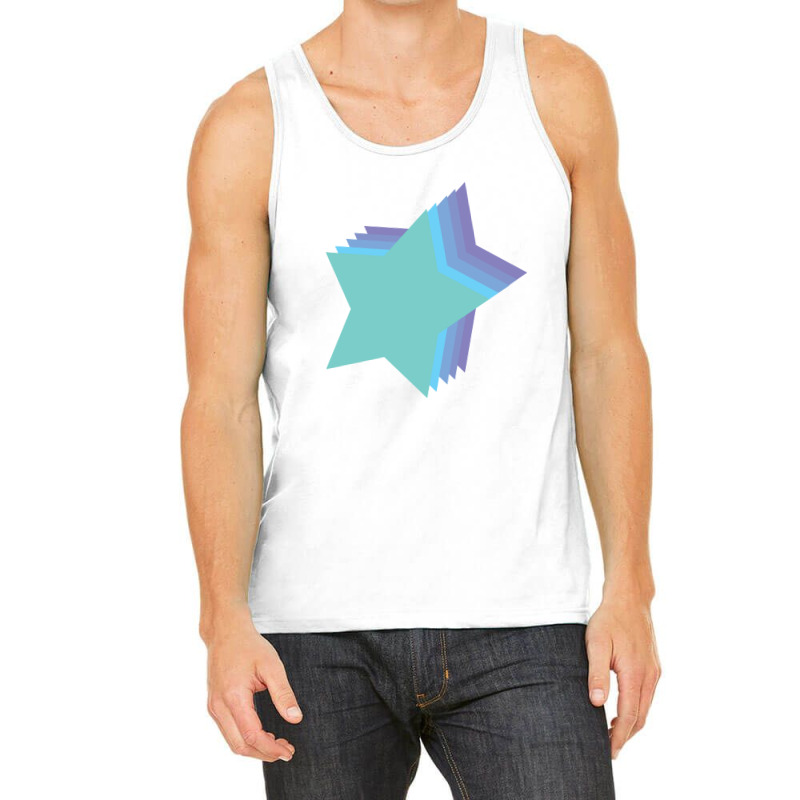 Lightning Star Red Star Orange Star Yellow Star Peach Star Teal Star Tank Top by Terasshot | Artistshot