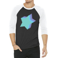 Lightning Star Red Star Orange Star Yellow Star Peach Star Teal Star 3/4 Sleeve Shirt | Artistshot