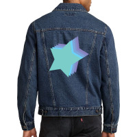 Lightning Star Red Star Orange Star Yellow Star Peach Star Teal Star Men Denim Jacket | Artistshot