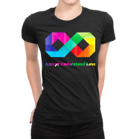 Accept Understand Love Infinity Autism Awareness T Shirt Ladies Fitted T-shirt | Artistshot