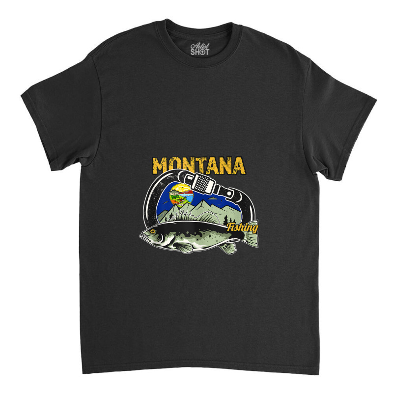 Retro Carabiner Montana Fishing Tank Top Classic T-shirt | Artistshot