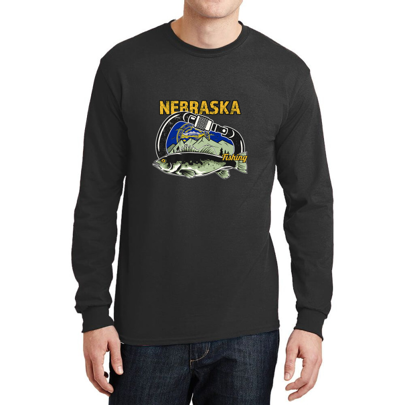 Retro Carabiner Nebraska Fishing Premium Long Sleeve Shirts | Artistshot