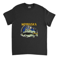 Retro Carabiner Nebraska Fishing Premium Classic T-shirt | Artistshot