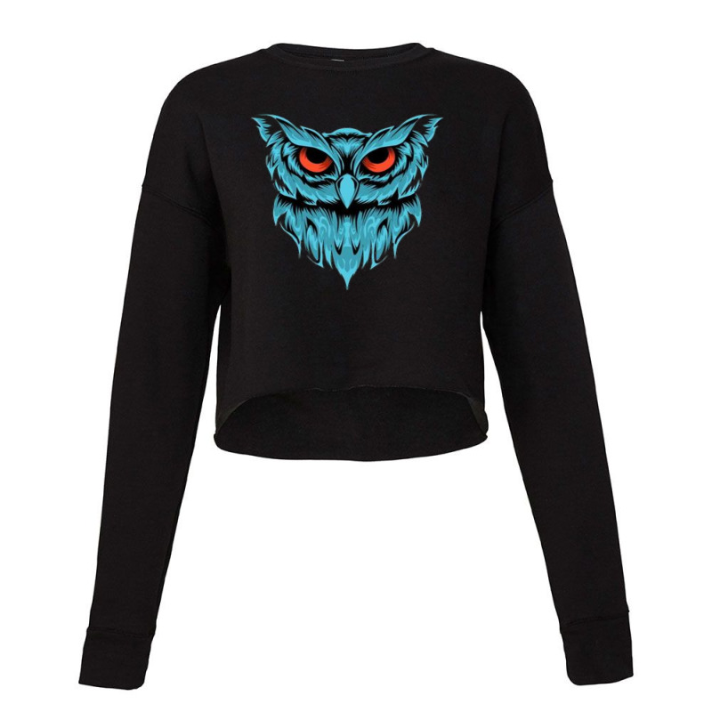 Owl Cropped Sweater by Mubin | Artistshot