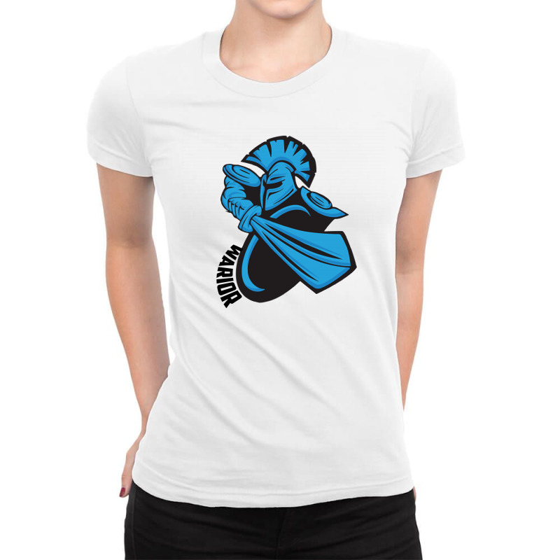 Warrior Vector Ladies Fitted T-Shirt by Jhanafi | Artistshot