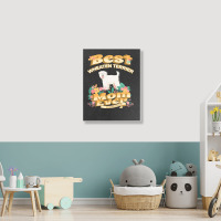 Dog Moms T  Shirt Best Soft Coated Wheaten Terrier Mom   Dog Mom, Dog Portrait Canvas Print | Artistshot