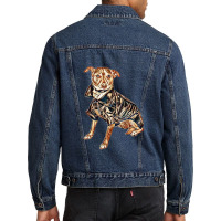 Small Chihuahua Mix Dog Weari Men Denim Jacket | Artistshot