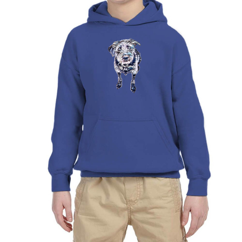 Bad Dog With Dirty Muddy Face Youth Hoodie | Artistshot