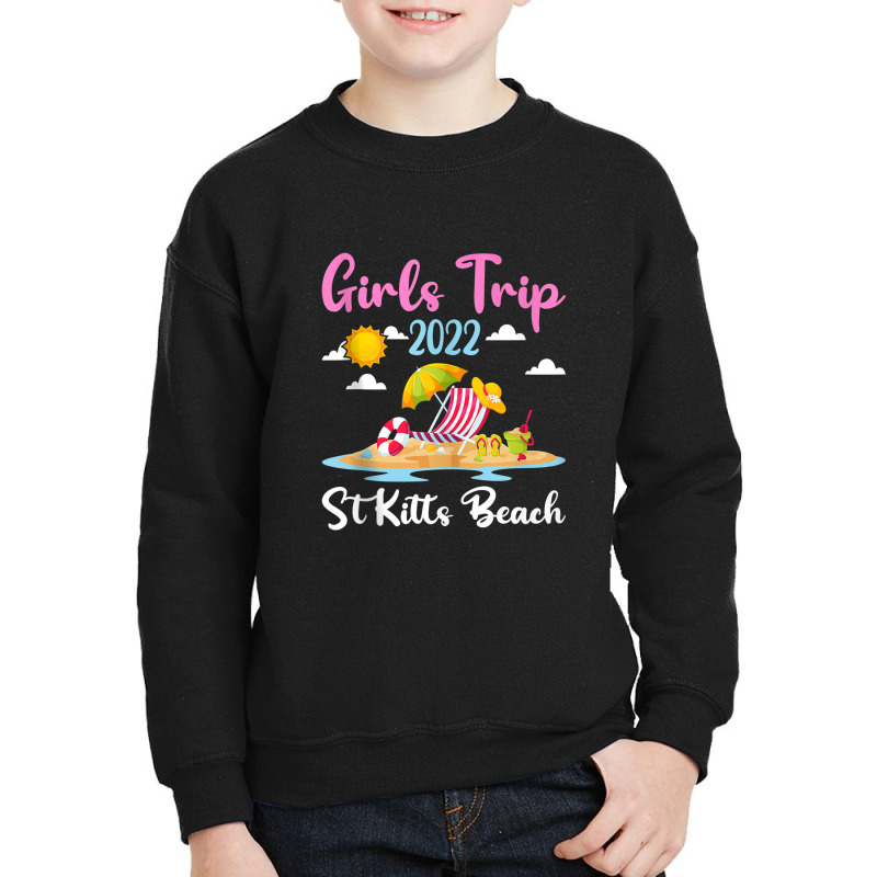 Summer Vacation Girls Trip 2022 Lost Paradise St Kitts Beach Tank Top Youth Sweatshirt by Tiktify | Artistshot