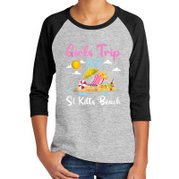 Summer Vacation Girls Trip 2022 Lost Paradise St Kitts Beach Tank Top Youth 3/4 Sleeve | Artistshot