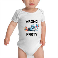 Wrong Party - Cute Animals Ninja Baby Bodysuit | Artistshot