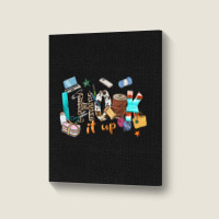 I Hook It Up Sewing Portrait Canvas Print | Artistshot