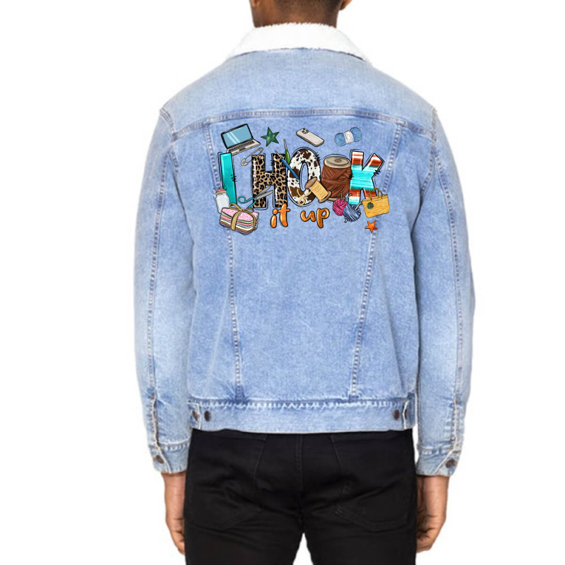 I Hook It Up Sewing Unisex Sherpa-lined Denim Jacket | Artistshot