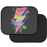 Lightning Bolt Autism Rear Car Mat | Artistshot