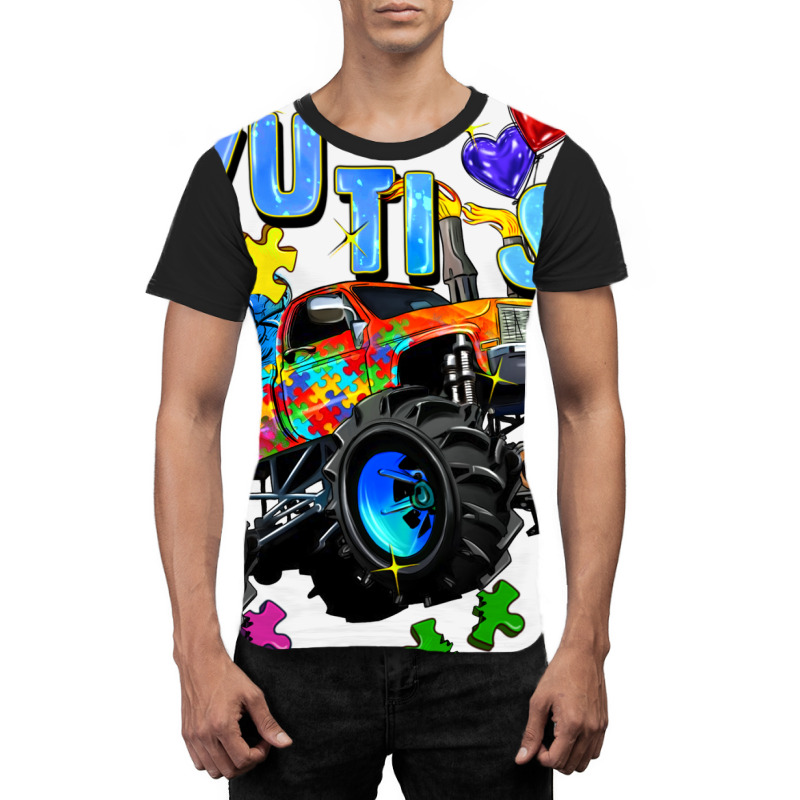 Monster Truck Autism Graphic T-shirt | Artistshot