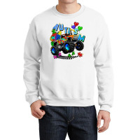 Monster Truck Autism Crewneck Sweatshirt | Artistshot