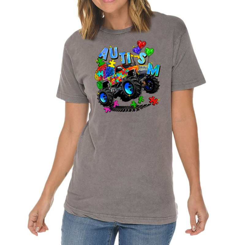 Monster Truck Autism Vintage T-shirt | Artistshot