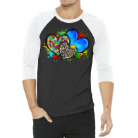 Autism Hearts 3/4 Sleeve Shirt | Artistshot