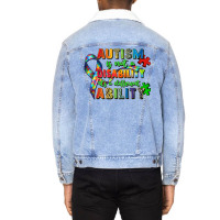 Autism Is Not A Disability Its A Different Ability Unisex Sherpa-lined Denim Jacket | Artistshot