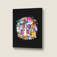 I Hook It Up  Sewing Portrait Canvas Print | Artistshot